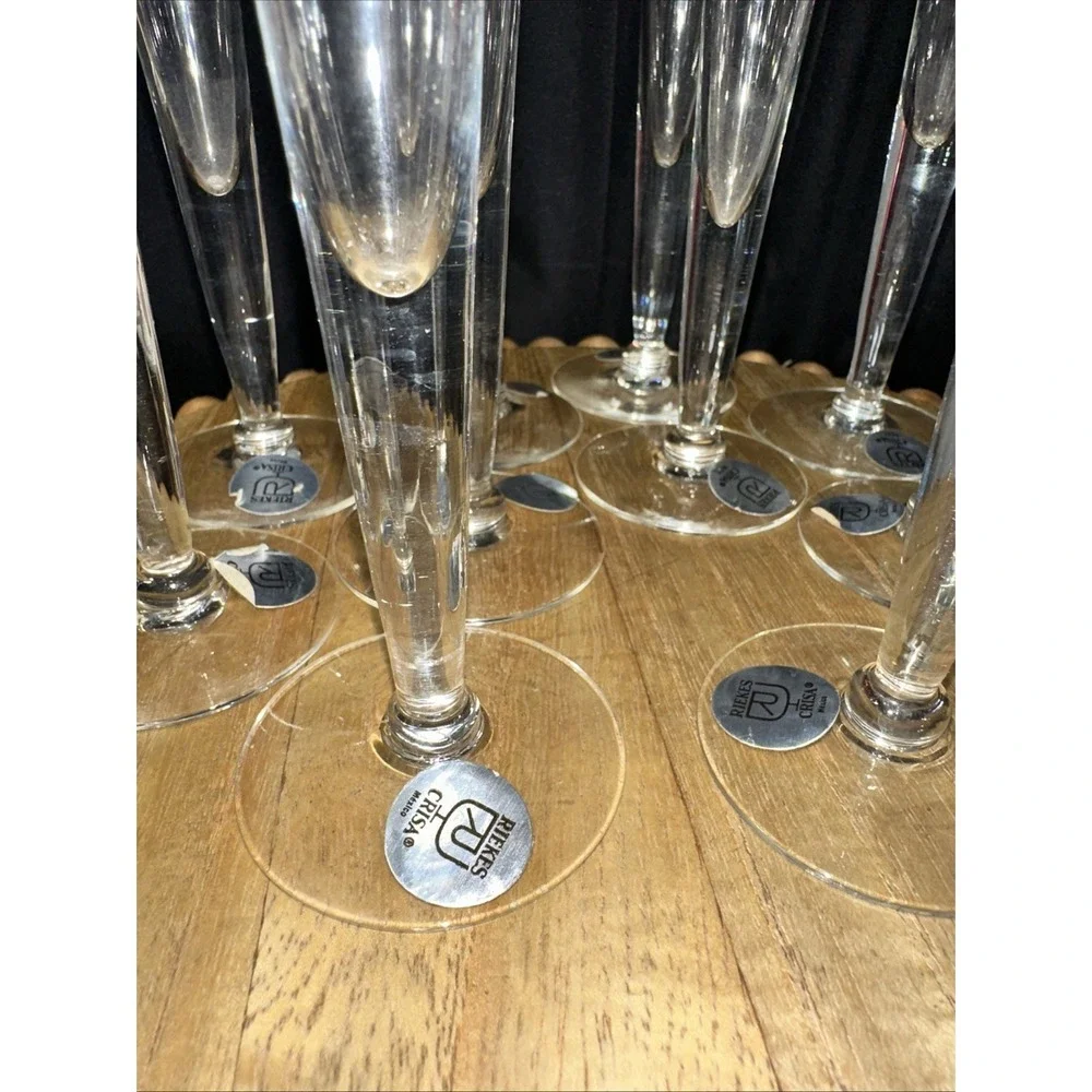 Elegant Hand Blown Shot Glasses (Made In Mexico) Original Label